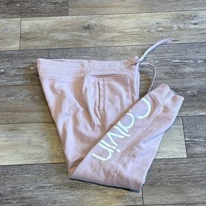 Calvin Klein Light Pink Logo Joggers for women